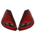 FANALI PER FORD FIESTA MK7 08-12 LED ROSSO AFFUMICATO