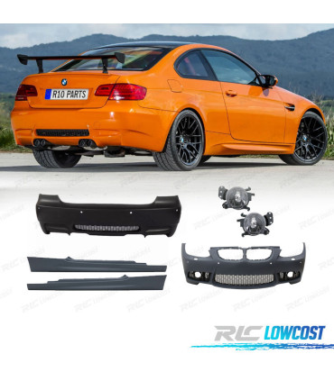KIT CARROZZERIA BMW E92 E93 06-10 LOOK M3 PDC + FENDINEBBIA