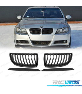 GRIGLIE BMW E90 05-08 NERE + FLANGE