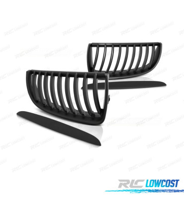 GRIGLIE BMW E90 05-08 NERE + FLANGE