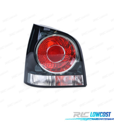 FANALE SINISTRO PER VOLKSWAGEN VW POLO 05-09 NERO ROSSO