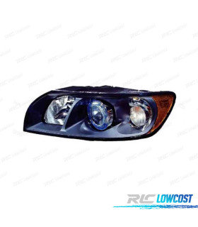 FANALE SINISTRO VOLVO S40 V50 04-07 FONDO NERO H7 + HB3