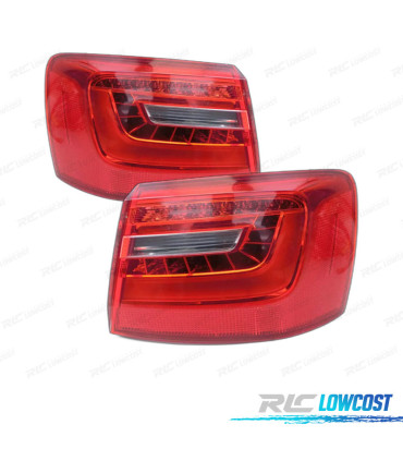 FANALI AUDI A6 AVANT 11-13 LED BIANCO ROSSO