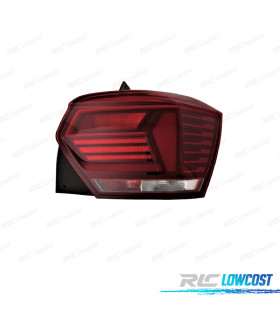 FANALE DX VOLKSWAGEN VW POLO 17-21 BIANCO ROSSO
