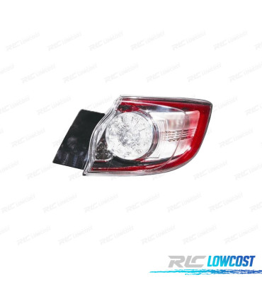 FANALE DX MAZDA 3 HATCHBACK 5P 09-13 LED BIANCO ROSSO