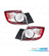 FANALI MAZDA 3 HATCHBACK 5P 09-13 LED BIANCO ROSSO