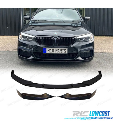 SPOILER ANTERIORE BMW G30 G31 17-19 LOOK M TECH NERO LUCIDO SPLITTERS