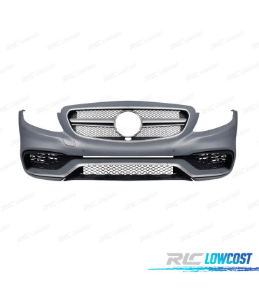PARAURTI ANTERIORE MERCEDES CLASSE C W205 14-18 LOOK AMG PDC GRIGLIA
