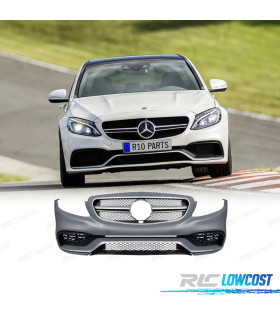 PARAURTI ANTERIORE MERCEDES CLASSE C W205 14-18 LOOK AMG GRIGLIA