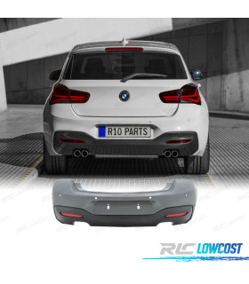 PARAURTI POSTERIORE BMW F20 F21 LCI 15-19 LOOK M PDC DOPPIA USCITA