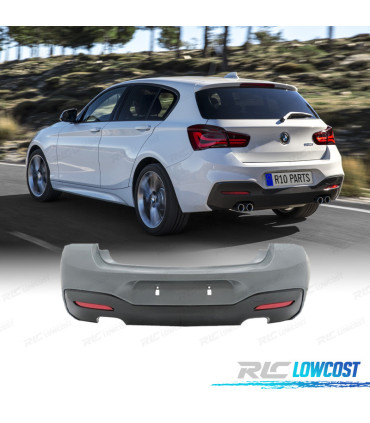 PARAURTI POSTERIORE BMW F20 F21 15-19 LCI LOOK M DOPPIA USCITA