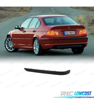 MODANATURA SINISTRA PARAURTI POSTERIORE BMW E46 SEDAN 98-01 NERO OPACO