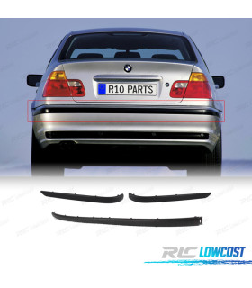 MODANATURE PARAURTI POSTERIORE BMW E46 SEDAN 98-01 NERO OPACO
