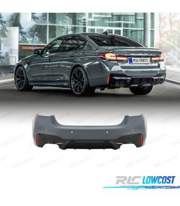 PARAURTI POSTERIORE BMW G30 LCI 21-23 LOOK M5 PDC DOPPIA USCITA