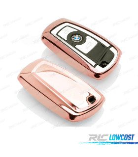 CUSTODIA GUSCIO CHIAVE BMW QUADRATA IN ORO ROSA