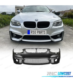 PARAURTI ANTERIORE BMW E92 E93 06-10 LOOK M4 PDC GRIGLIE NEBBIA