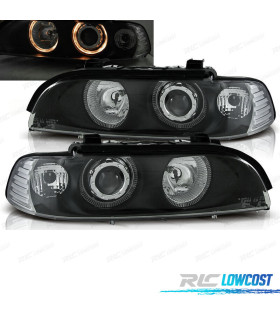 FARI BMW E39 95-00 FONDO NERO ANGEL EYES H7