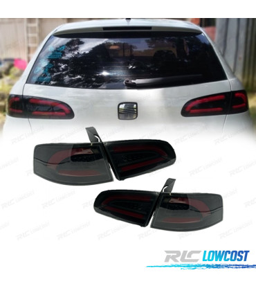 FANALI SEAT IBIZA 6L 02-08 CARDNA LIGHTBAR FONDO NERO