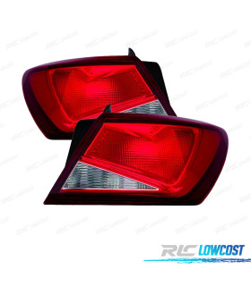 FANALI SEAT LEON 12-17 BIANCO ROSSO