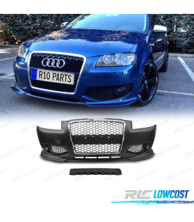 PARAURTI ANTERIORE AUDI A3 8P 04-08 ASPECTO RS3 CROMATO NERO