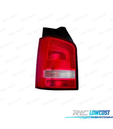 FANALE SINISTRO VOLKSWAGEN VW TRANSPORTER T5 1P 10-15 BIANCO ROSSO