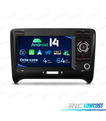 RADIO GPS ANDROID 14 PER AUDI TT 06-12 16GB