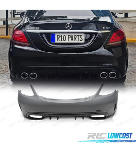 PARAURTI POSTERIORE MERCEDES CLASSE C W205 4P 19- LOOK C63 PDC
