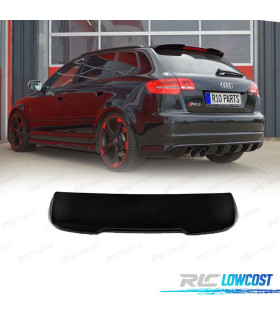 SPOILER AUDI A3 8P HATCHBACK 04-13 LOOK RS3 NERO LUCIDO