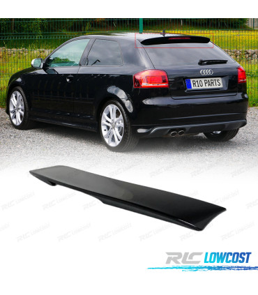 SPOILER AUDI A3 8P 03-11 LOOK S LINE S3 NERO LUCIDO
