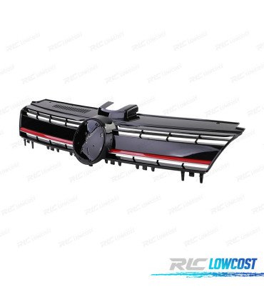 GRIGLIA VOLKSWAGEN VW GOLF 7 12-17 LOOK R NERO ROSSO