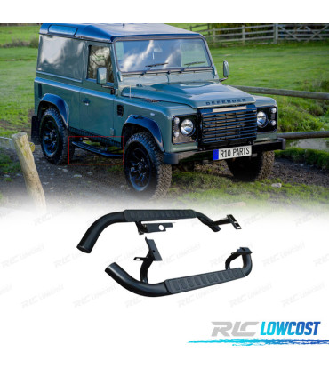 PIASTRETTI PEDANE LAND ROVER DEFENDER 90 83-16 NERO