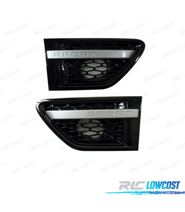 GRIGLIE LATERALI ALETTE PER RANGE ROVER SPORT 06-09 EDIZIONE NERA
