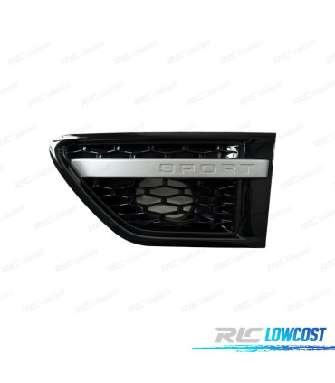 GRIGLIE LATERALI ALETTE PER RANGE ROVER SPORT 06-09 EDIZIONE NERA