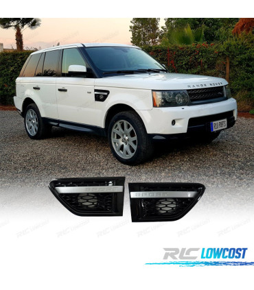 GRIGLIE LATERALI ALETTE PER RANGE ROVER SPORT 06-09 EDIZIONE NERA