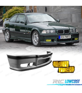 PARAURTI FENDINEBBIA PER BMW E36 92-99 LOOK M3 GIALLO