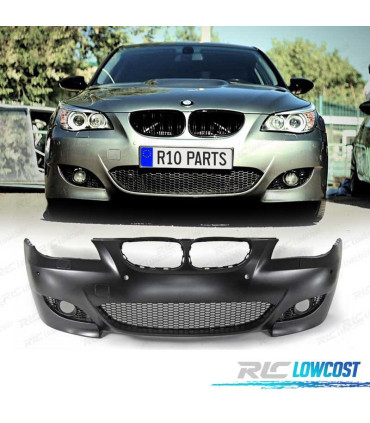 PARAURTI ANTERIORE PER BMW E60 E61 03-07 LOOK M5 PDC LAVAFARI