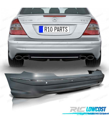 PARAURTI POSTERIORE MERCEDES CLASSE E W211 03-09 LOOK AMG PDC