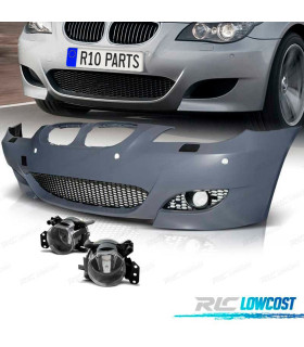 PARAURTI ANTERIORE PER BMW SERIE 5 E60 E61 07-10 LOOK M5 PDC E FENDINEBBIA