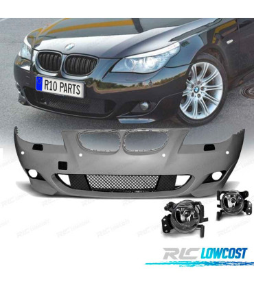 PARAURTI ANTERIORE PER BMW E60 61 07-10 LOOK M PDC E FENDINEBBIA