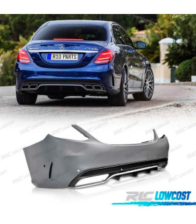 PARAURTI POSTERIORE MERCEDES CLASSE C W205 14-18 LOOK AMG C63 PDC
