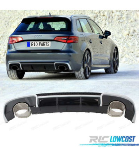 DIFFUSORE AUDI A3 8V 12-16 LOOK RS COLLETTORE DI SCARICO
