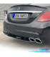 DIFFUSORE MERCEDES CLASSE C W205 AMG SEDAN 14-17 NERO LUCIDO + TERMINALI DI SCARICO AMG