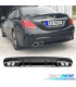 DIFFUSORE MERCEDES CLASSE C W205 AMG SEDAN 14-17 NERO LUCIDO + TERMINALI DI SCARICO AMG