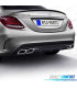 SPOILER ALARE PER MERCEDES CLASSE C W205 14-21 ASPECTO AMG NERO LUCIDO