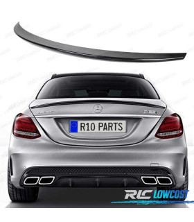 SPOILER ALARE PER MERCEDES CLASSE C W205 14-21 ASPECTO AMG NERO LUCIDO