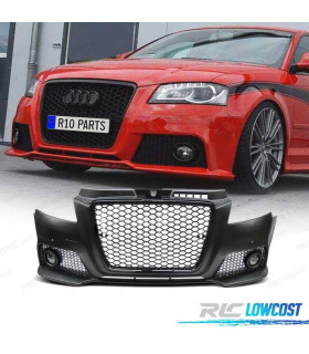 PARAURTI ANTERIORE PER AUDI A3 8P 08-12 RS NERO PDC