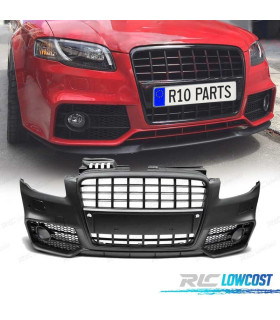 PARAURTI ANTERIORE PER AUDI A4 B7 04-08 LOOK S-LINE NERO PDC
