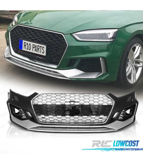 PARAURTI ANTERIORE PER AUDI A5 F5 RS5 CROMATO ARGENTO PDC 17-19