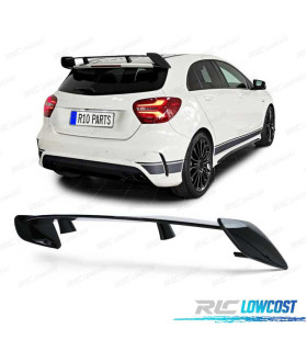 SPOILER ALARE PER MERCEDES CLASSE A W176 LOOK AMG A45 NERO LUCIDO