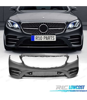 PARAURTI ANTERIORE PER MERCEDES W213 16-18 LOOK E43 AMG PDC
